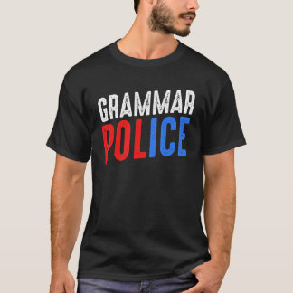 Camiseta Polícia Gramática Amigos do Sarcasmo Rem da Famíli