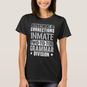 Camiseta Polícia Gramatical Professora de Inglês Escrita em