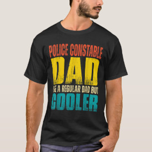 Camiseta Polícia Mens Pai Como um Pai regular mas C