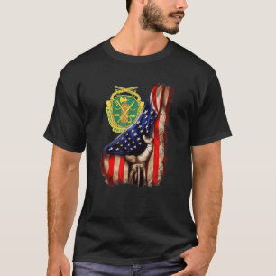 Camiseta Polícia Militar Militar do Exército Bandeira Ameri