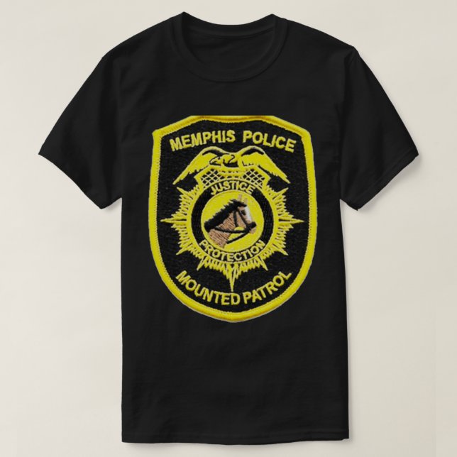 Camiseta Polícia Montada de Memphis Tennessee (Frente do Design)