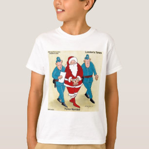 Camiseta Polícia Navidad: Papai Noel Foi Muito Mau
