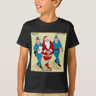 Camiseta Polícia Navidad: Papai Noel Foi Muito Mau