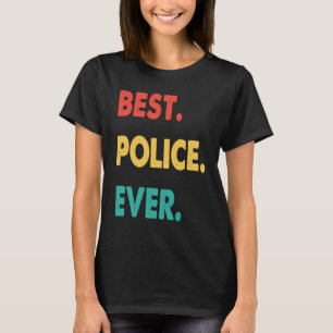 Camiseta Polícia Retrora Melhor Polícia Nunca