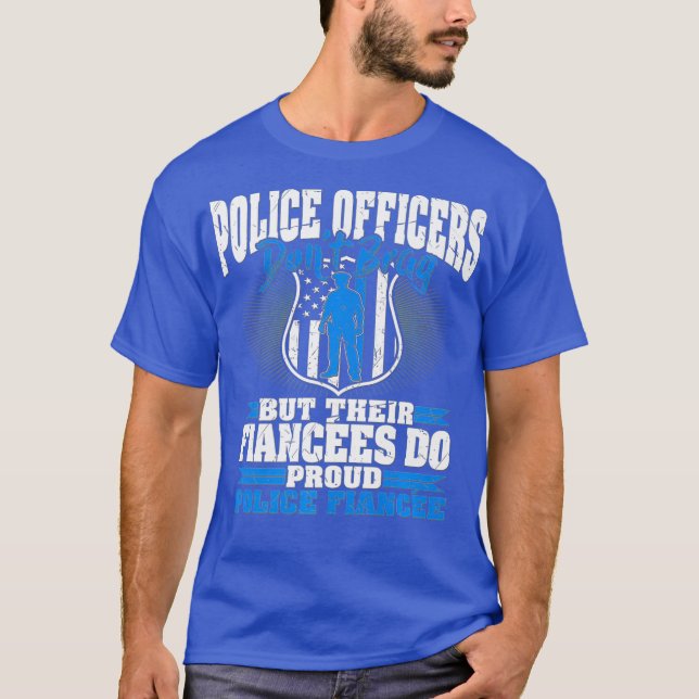 Camiseta Policiais Engraçados Não Arrastam Polícia Orgulhos (Frente)