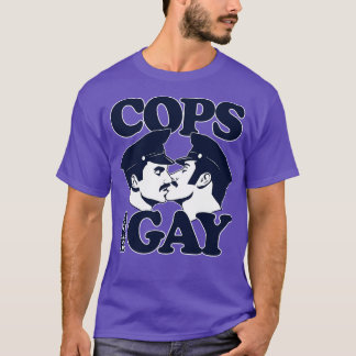 Camiseta Policiais São Crianças De Gay Longa Folga
