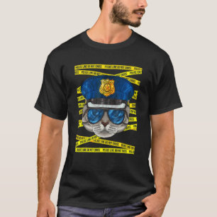 Camiseta Policial American Shorthair Gato Policial Poli