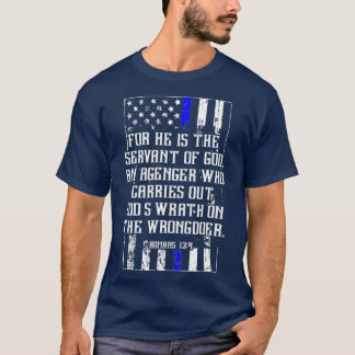 Camiseta Policial Cristão com Verso Bíblia