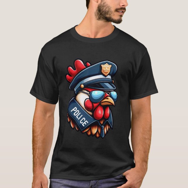 Camiseta Policial de Frango (Frente)