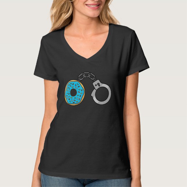 Camiseta Policial de Rosquinha de algemas (Frente)