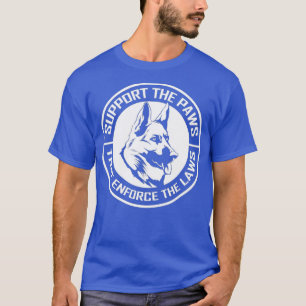 Camiseta Policial do K9 apoia as patas em alemão