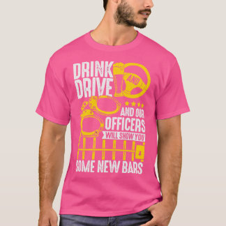 Camiseta Policial Engraçado Inspetor de Trabalho Xerife Gif