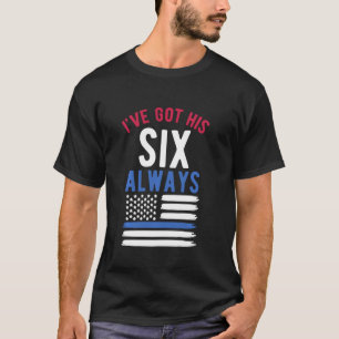 Camiseta Policial Esposa Bandeira Americana Eu Tenho Sua Le