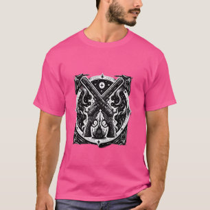 Camiseta Policial Militar Veterano Soldado Cruzou a Pistola