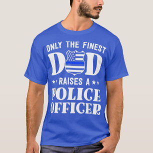 Camiseta Policial Pai da Polícia Pai Presente Thin Blu