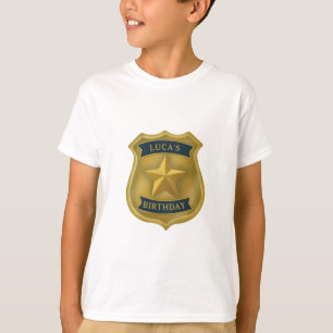 Camiseta Policial Tema Policial Cumprimentos Menino