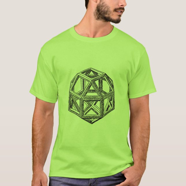 Camiseta Poliedros de Leonardo da Vinci (Frente)