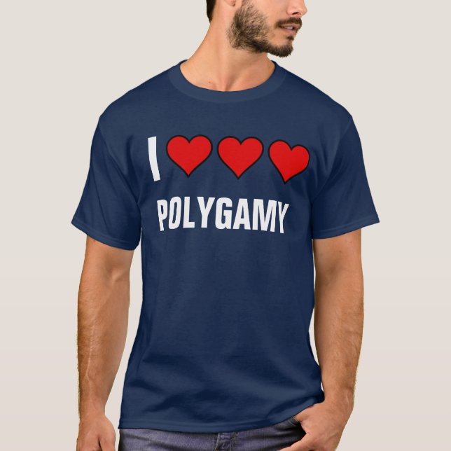 Camiseta Poligamia do amor (Frente)
