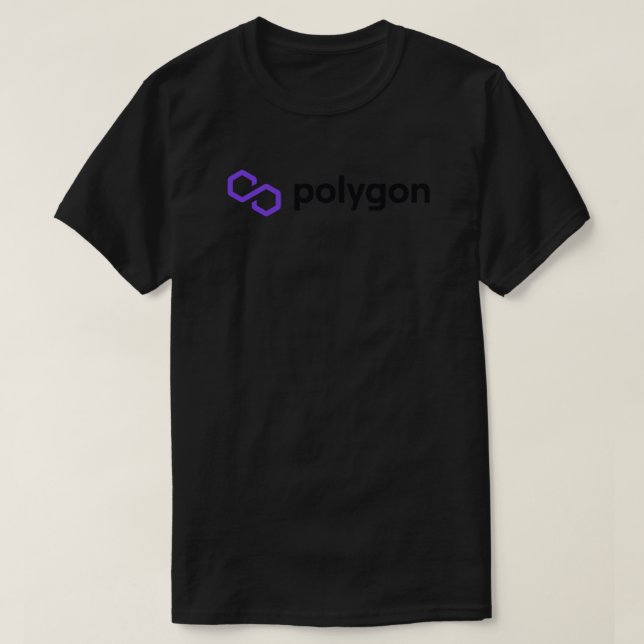 Camiseta Poligon MATIC Crypto Altamac - Pu Horizontal Limpo (Frente do Design)