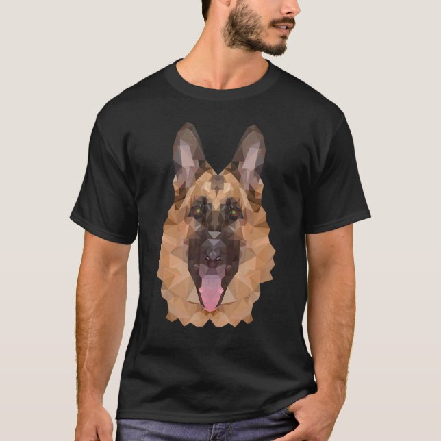 Camiseta Polígono do Pastor Alemão (Frente)