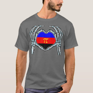 Camiseta Polimomory Gay Skeleton Seual Identity Nonbinary