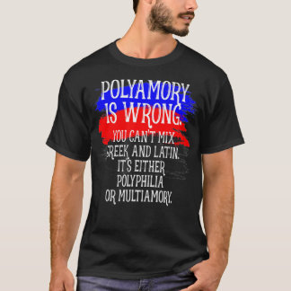 Camiseta Polimorreia É Orgulho Poliamoroso Errado Poly Lo