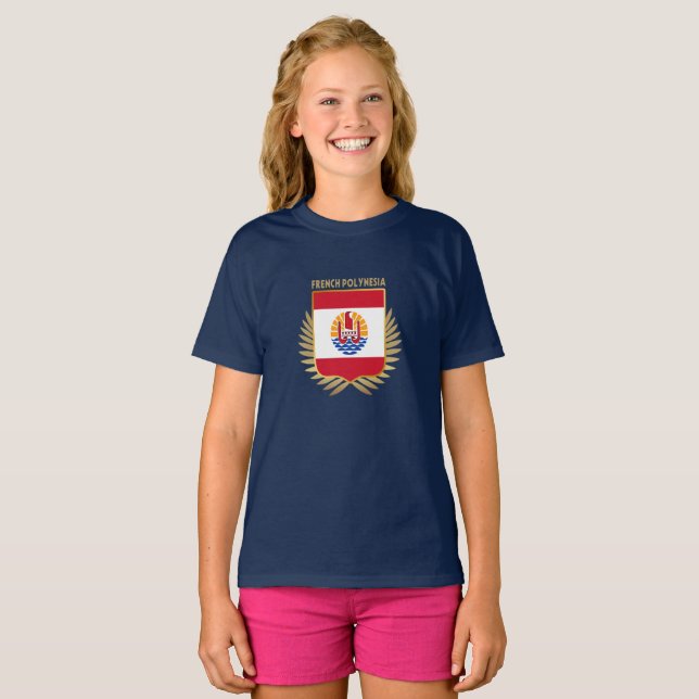 Camiseta Polinésia Francesa Blindagem T-Shirt (Frente Completa)