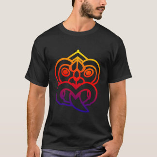 Camiseta Polinésia Maori Tiki Face Tatuagem Tribal Nova Zel