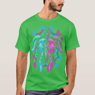 Camiseta Polinésia Tattoo Turtle Lover Hawaiian Tribal Man