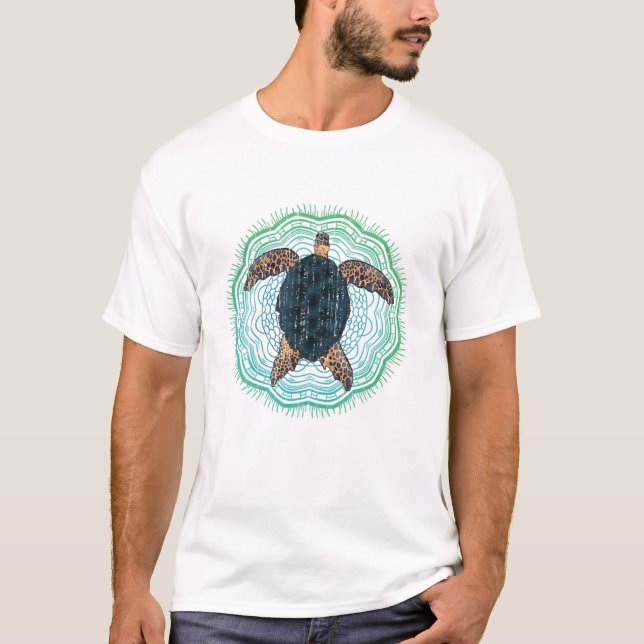 Camiseta Polinésia Tatuagem Animal Mandala Maori Havaiano S (Frente)