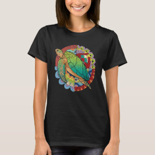 Camiseta Polinésia Tribal Sea Animal Colorful Havaiano Tu