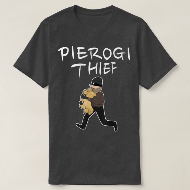Camiseta Polish Pierogi Thief Funny Art Dumplings (Frente do Design)