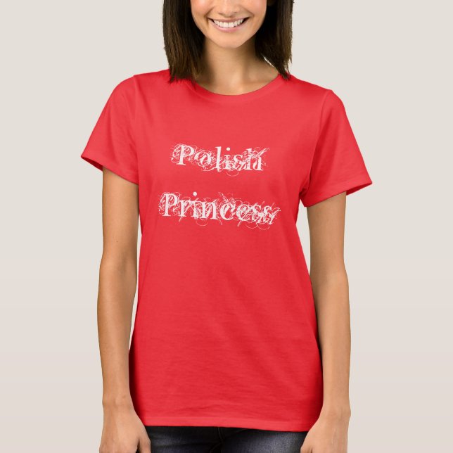 Camiseta Polish Princess Cute (Frente)