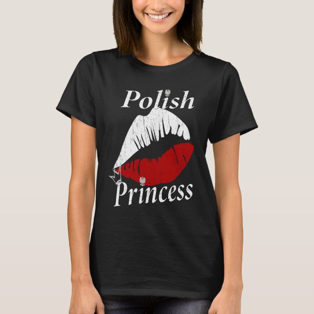 Camiseta Polish Princess Girl  Polish Girls with an attitud (Frente)