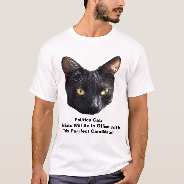 Camiseta Política Cat. Nenhum Rato Estará No Poder (Frente)