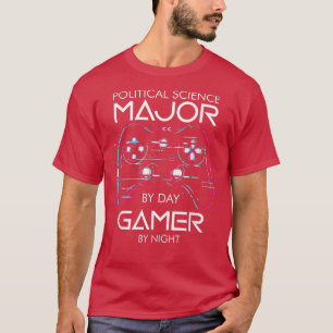 Camiseta Política De Ciência Major Por Jogador Da Noite T-S