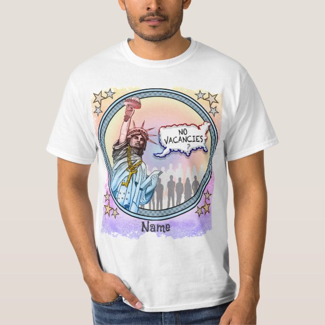 Camiseta política de imigração (Frente)