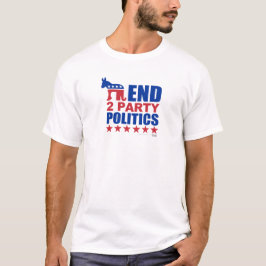 Camiseta Política de partido da extremidade dois