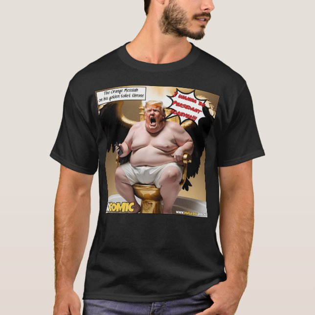 Camiseta Política Eleitoral 2024 Trump Caricatura Como A Or (Frente)