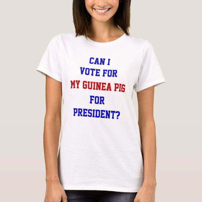 Camiseta Política Engraçada Vota Na Guiné Portas Presidente (Frente)