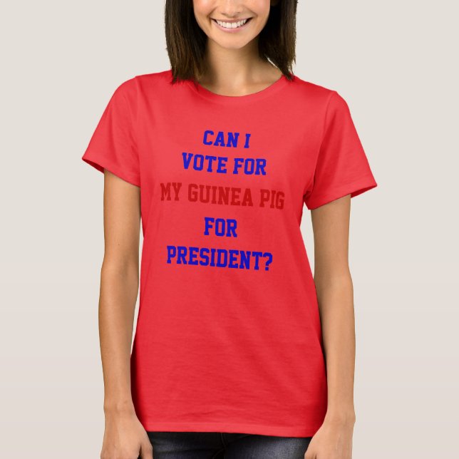Camiseta Política Engraçada Vota Na Guiné Portas Presidente (Frente)