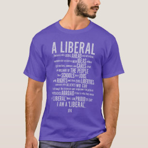 Camiseta Política Liberal para Eleição Americana por JFK Ke