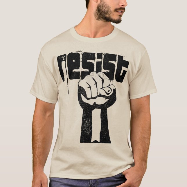 Camiseta política RESIST - Levante-se para quê (Frente)