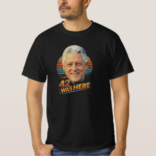 Camiseta Política Retro Bill Clinton 42  