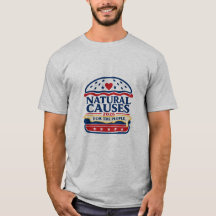 Camiseta política satírica "Causas Naturais"