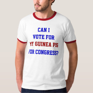 Camiseta Política Vote no Meu Porquinho da Índia Congresso