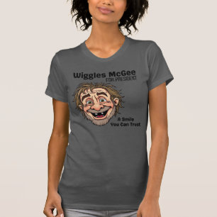 Camiseta Política, Wiggles McGee Para Presidente
