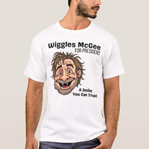 Camiseta Política, Wiggles McGee Para Presidente