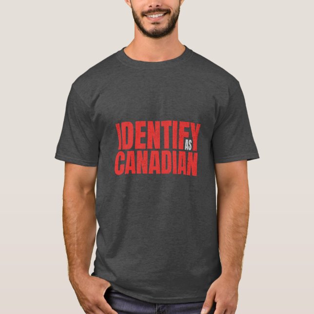 Camiseta Político Identifica Design político canadense (Frente)
