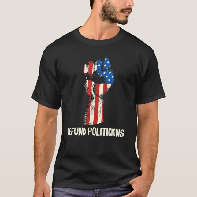 Camiseta Políticos Defensores Anti-Governo (Frente)